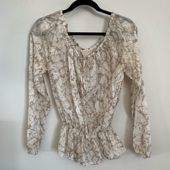 Micheal Kors Beige Blouse - Picture 3 of 5